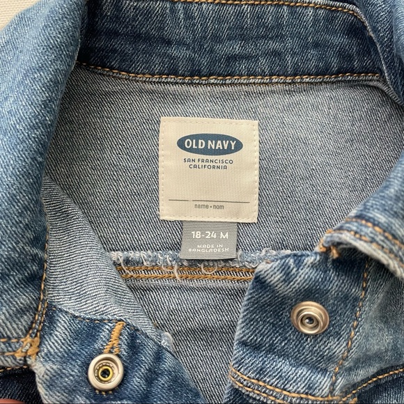 Old Navy Toddler Girl Jean Vest Size 18-24 Months - Picture 3 of 9